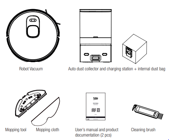 Beko VRR 94314 VB Robot Vacuum Cleaner