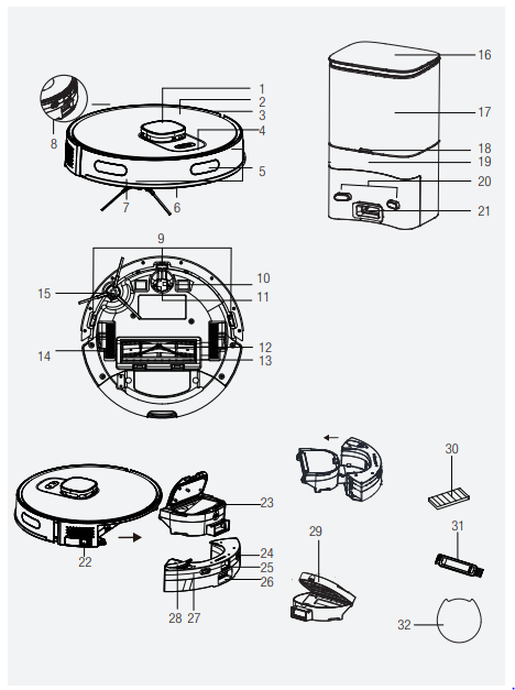Beko VRR 94314 VB Robot Vacuum Cleaner