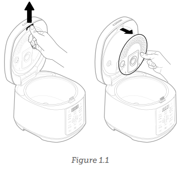 Cosori-5.0-Quart-Rice-Cooker-Fig-4