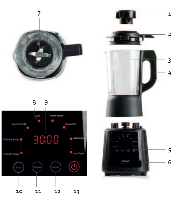 Domo-DO726BL-1.2-L-8-Programmes-Soup-Maker-figure-2