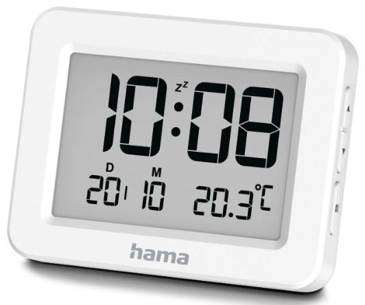 Hama-00222205-KOS-White-Alarm-Clock-Product