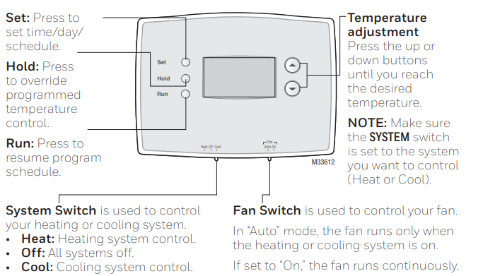 Honeywell-RTH2300-Series-Programmable-Thermostat-Fig-2