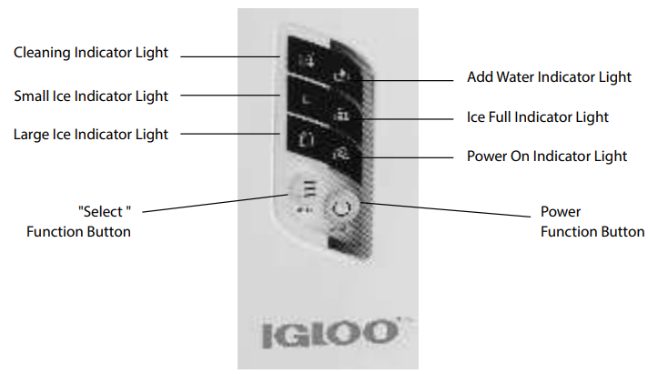 IGLOO-IGLICEBSC26-Series-Self-Cleaning-Ice-Maker-product