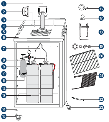 Insignia NS-BK2TSS6 Beverage Cooler