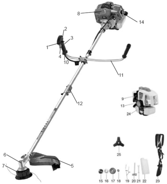 Meec-Tools-000841-Petrol-Powered-Cleaning-Saw-figure-1