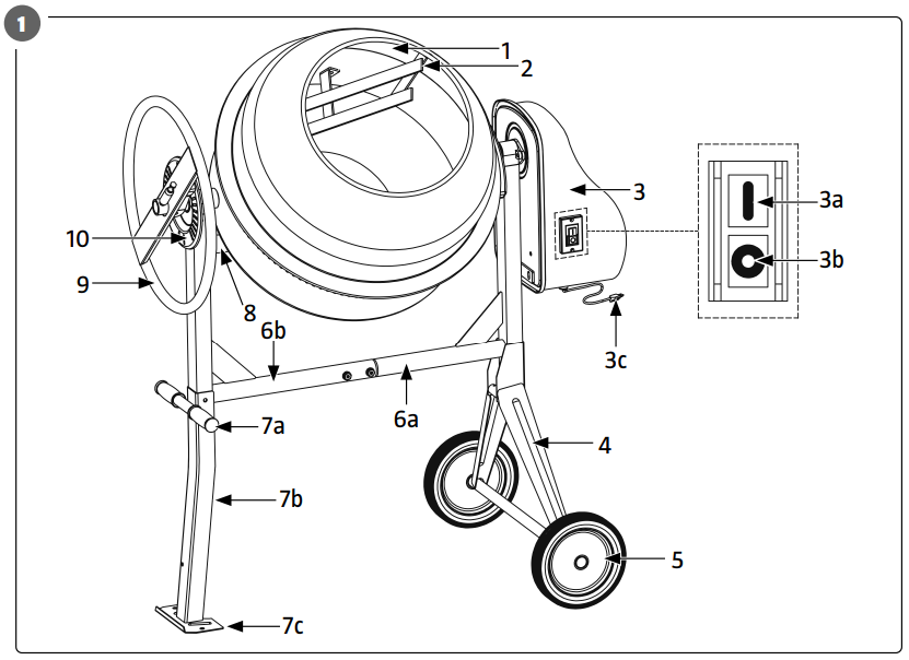 Meec-Tools-024341-Concrete-Mixer-Fig-1