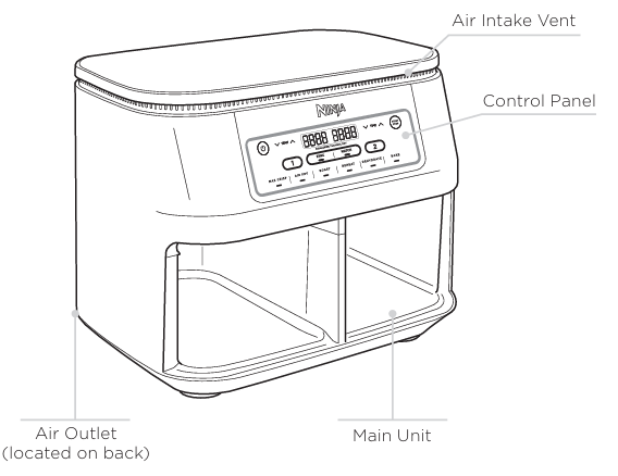 Ninja-AF300EU-Dual-Zone-Air-Fryer-figure-1