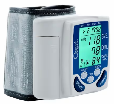 Ozeri BP2M digital blood pressure monitor on a table