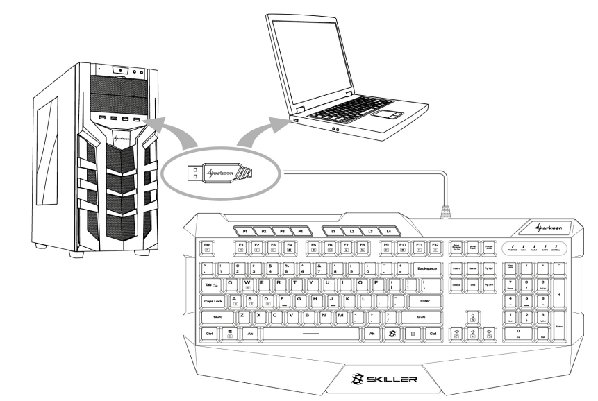 Sharkoon-Skiller-SGK4-Gaming-Keyboard-fig-1