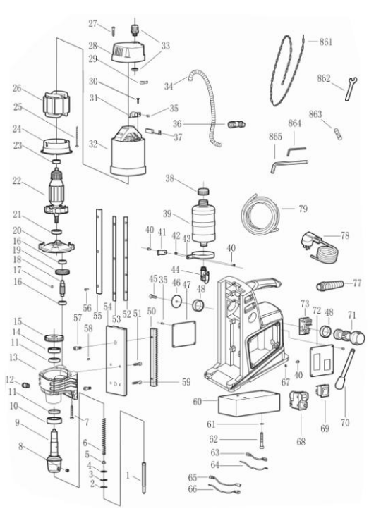 Vevor-8840-D8840-8850E-Magnetic-Drill-FIGURE-4