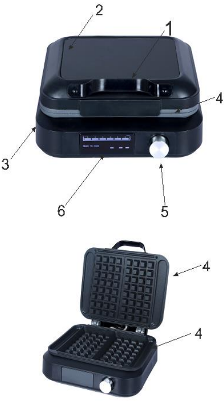 Adler-AD-3087-Waffle-Maker-with-LED-Display-figure-1
