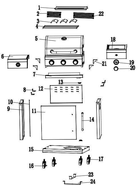 Blaupunkt-GG301-Electric-Gas-Grill-fig-1