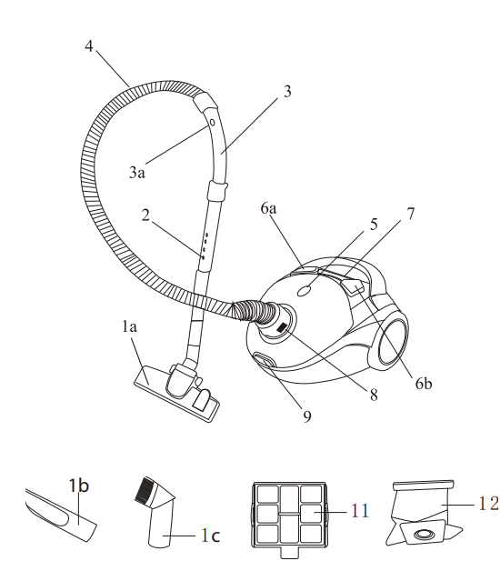 Blaupunkt-VCB202-Vacuum-cleaner-FIG-1