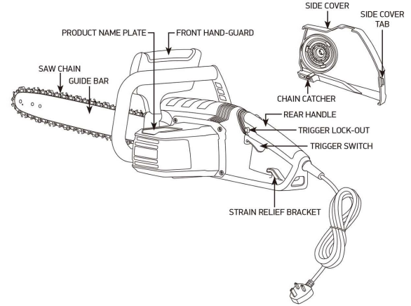 Clarke-CECS405D-Electric-Chainsaw-Fig-6