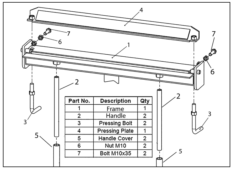 Clarke-CMF24C-610MM-Metal-Bender-figure-2