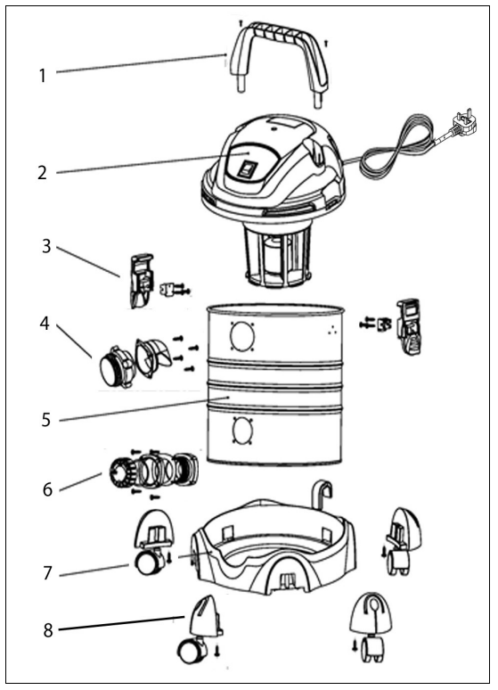 Clarke-CVAC30SSR -Wet &-Dry-Vacuum-Cleaner-figure-7