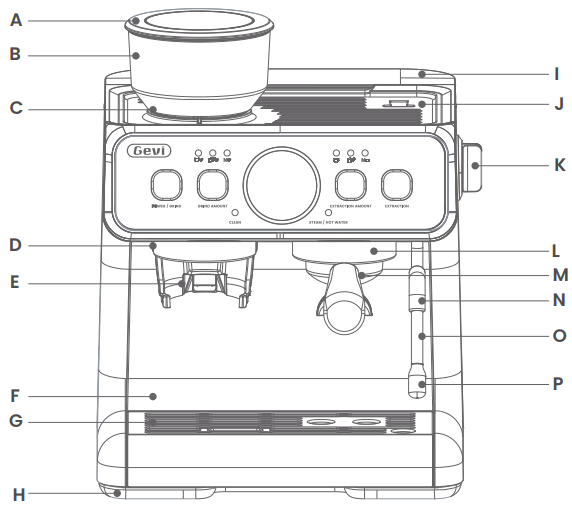 GEVI-ECMF0-Espresso-Coffee-Machine-Fig-1