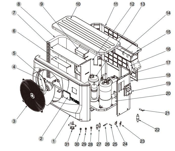 Hayward-HP50CL-Swimming-Pool-Heat-Pump-Unit-FIGURE-2