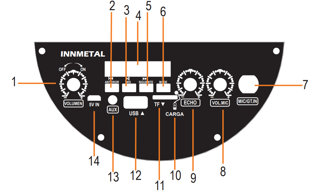 INNOVA-XD6-INNMETAL-Wireless-Speaker-figure-1