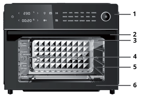 KLARSTEIN-10039940-1800-watts-Vigor-Air-Hot-Air-Fryer-figure-1