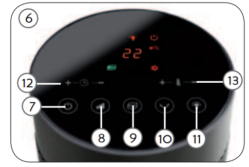 DOMO-DO7345H-Ceramic-Tower-Heater