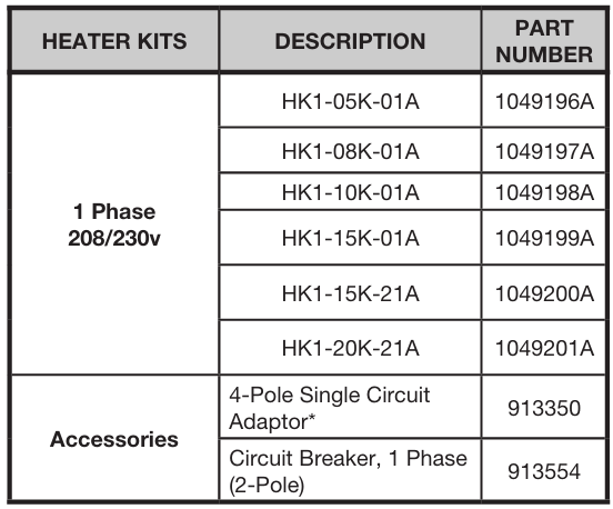 NORTEK-HK1-Series-230V-Electric-Heater-Kits-figure-1