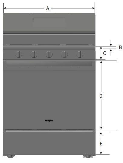 WHIRLPOOL-WFGS5730S-Gas-Free-Standing-Ranges-Fig-1