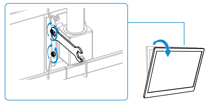 Illustration of weight limit for mounted TVs