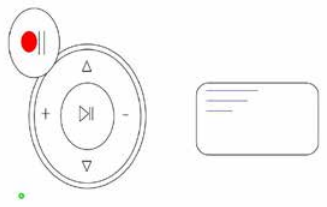 Front panel indicator lights and AA/USB power switch