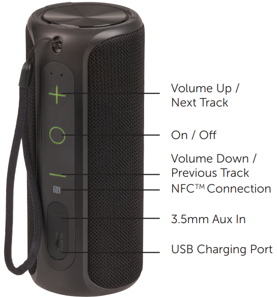 Digitech-XC5240-360º-Bluetooth-Speaker-FIG-1