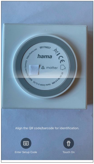 Reset button on Hama 00176637 Wi-Fi Heating-Control Smart Hub