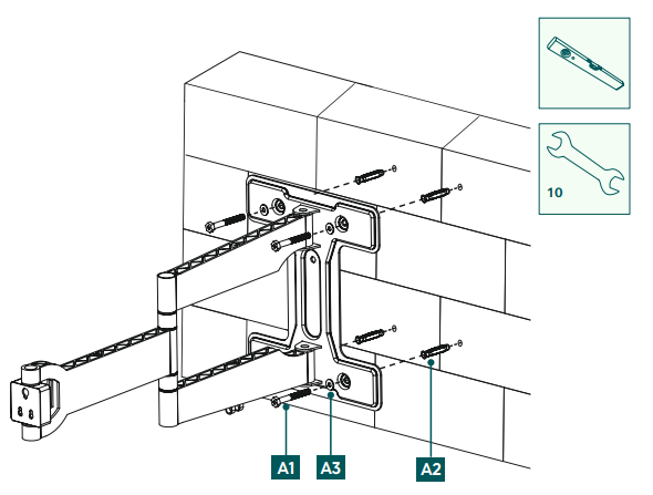 Hama-00220854-TV-Wall-Bracket=-Installation-fg-5