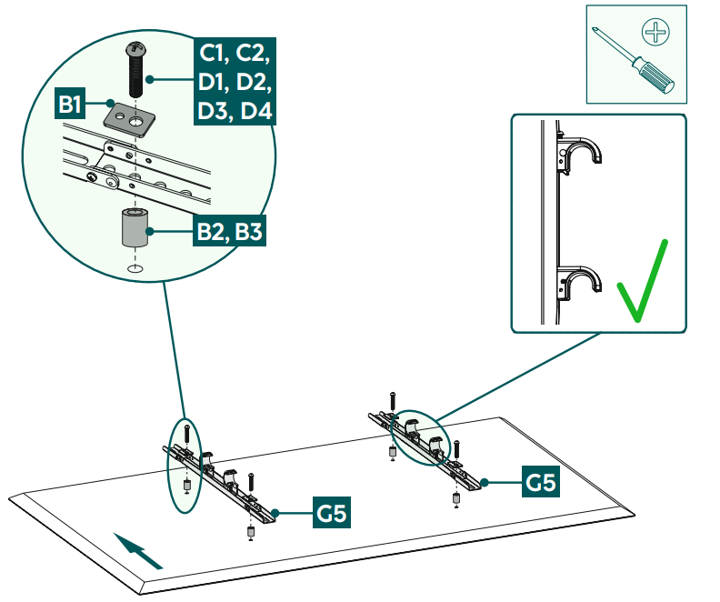 Hama-00220870-TV-Floor-Stand-Bracket-FIG-8