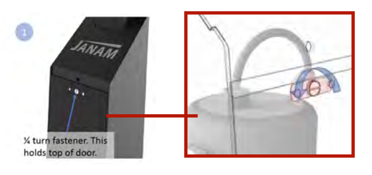 GT1 pedestal showing LED lights and NFC scanning area