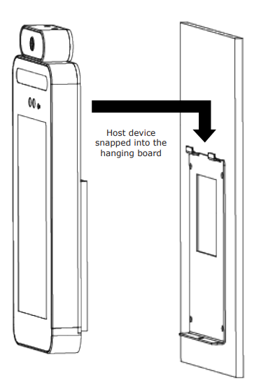 Kiosk display showing IP address and network connection settings