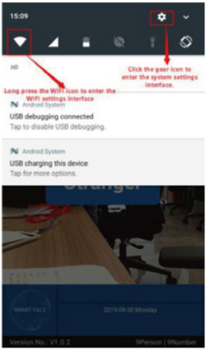 Anti-theft screw securing the GT2 kiosk on the mounting plate