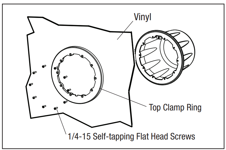 PVC conduit connection on the back of a wet niche housing