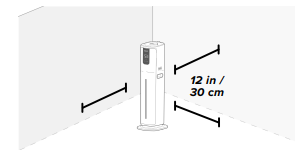 Aroma pad being inserted into the humidifier’s aroma box