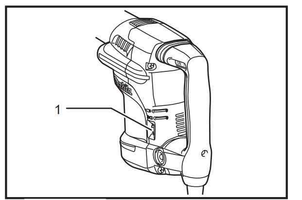Professional using a demolition hammer to break concrete floor