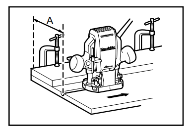 Installing 8mm collet bit into Makita RP0900