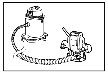 Securing template for plunge routing with Makita RP0900