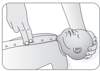 Recovery position for baby after resuscitation