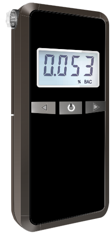 PROTECH QM7320 Breathalyser front view with display and buttons