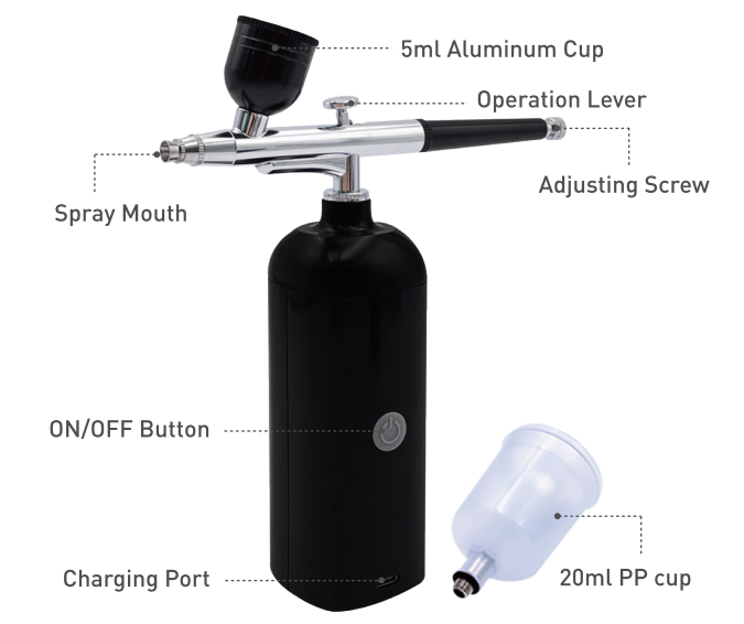 PROTECH-TL4590-Rechargeable-Air-Brush-FIG-1