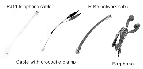 Network wire connected to PROTECH XC5090 receiver for testing