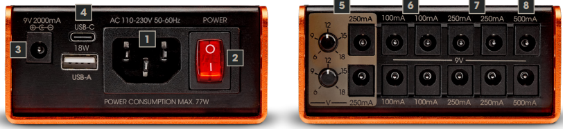 Palmer-PWT12IEC-Pedalboard-Power-Supply-with-USB-figure-1