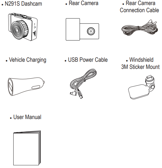 Close-up of Papago N291S 2K Driving Recorder Camera