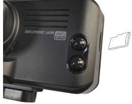 Motion detection setup on dash cam display