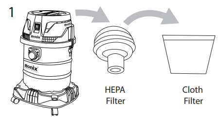 Washable HEPA filter