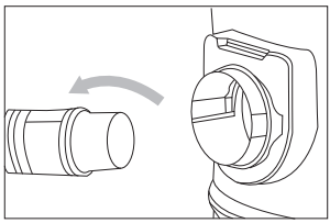 Round brush attachment